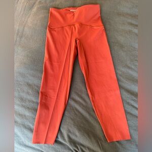 SPANX Bold Red/Orange Booty Boost 7/8 Leggings